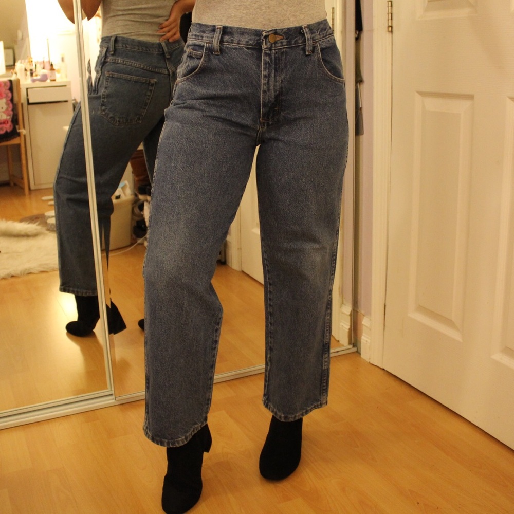 Denim High Waisted Mom Jeans